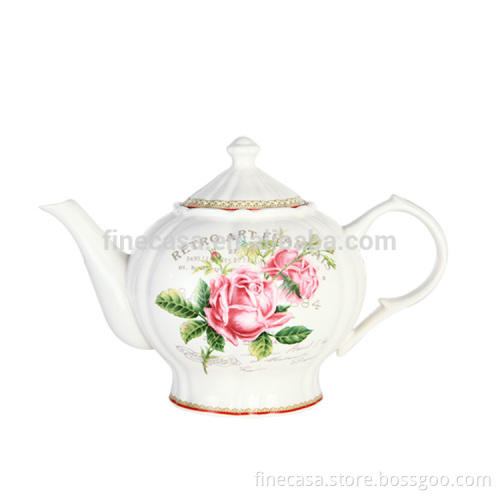 1200CC Elegant Design Coffee Tea Pot Ceramic